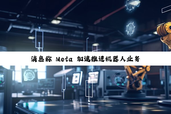 消息称 Meta 加速推进机器人业务,拉来智能眼镜负责人和 MIT 顶尖专家